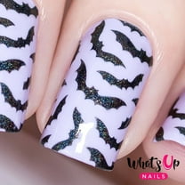 Whats Up Nails - Bats Vinyl Stencils Nail Art Design