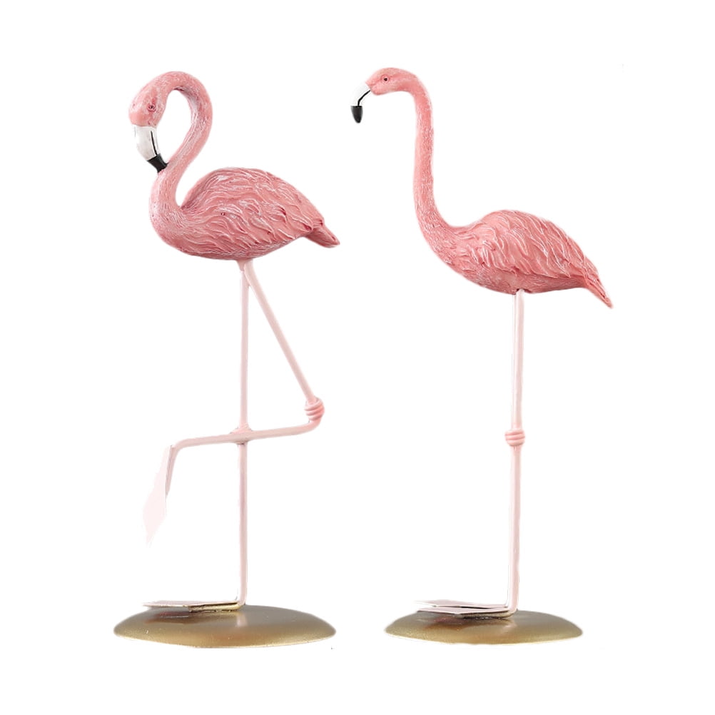 Creative three-dimensional flamingo crystal ball resin decorative ornaments 