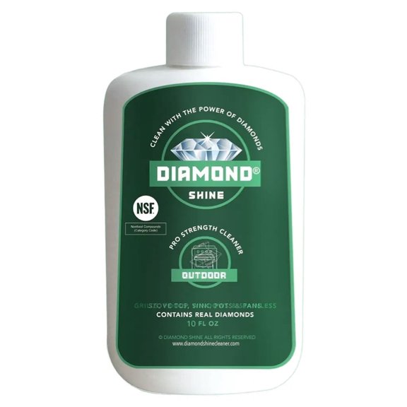Diamond Shine All-Purpose Cleaner, 10 Fluid Ounce - Multi-Surface Hard Water Stain Remover for Stainless Steel, Chrome, Glass, Tile & Porcelain