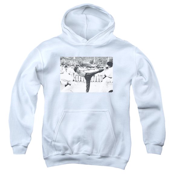 Bruce Lee - Kick To The Head - Youth Hooded Sweatshirt - Small