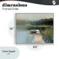 thumbnail image 4 of Stupell Industries Coastal Marsh Pier Abstraction Gray Framed Giclee Art, 20 x 16, by Kim Curinga, 4 of 8