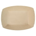 thumbnail image 5 of Sustain 1/2 lb Bamboo Paper #50 Food Tray / Boat - with PLA Lining, Compostable - 4 1/4" x 2 3/4" x 1 1/2" - 50 count box, 5 of 11