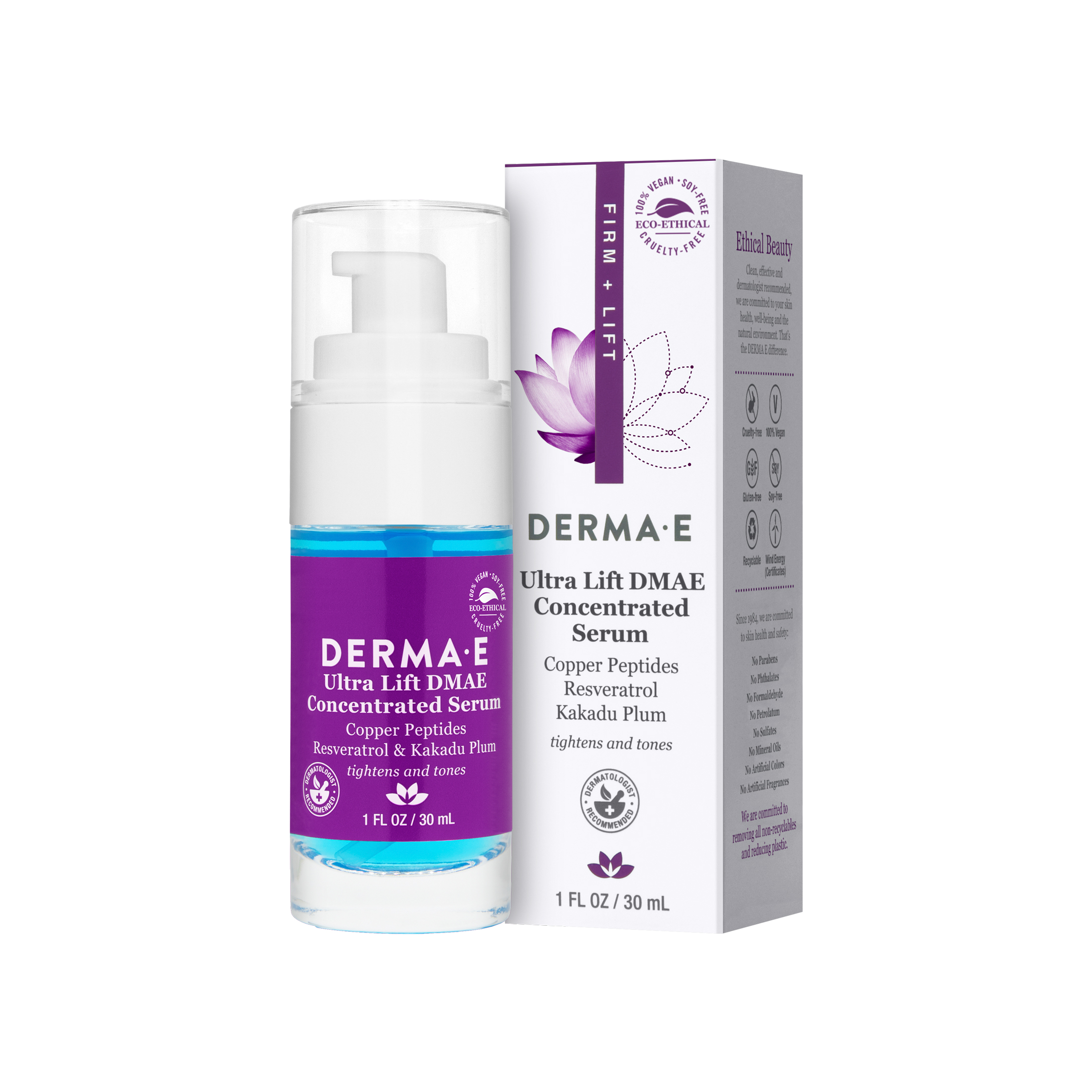 Derma E - Derma E Ultra Lift DMAE Concentrated Serum, 1 Fl Oz - Walmart.com - Walmart.com