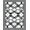 Black And White, Pattern 15, variant on Design&I 8'x10' Washable Area Rug Door Geometric Curved Interlocking Border Abstract Decorative for King Size Bedroom, Under Bed, Sleek Flatweave Pet Friendly