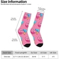 thumbnail image 5 of 5 Pair Baseball Funny Socks Christmas Santa Novelty Casual Crew Socks Women Men Christmas Socks Cute Crazy Design Socks Novelty Gift For Women Men 1 Pairs 2 Size Socks Stocking(Pink,34cm), 5 of 7