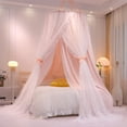 thumbnail image 2 of Cortina Dosel para Cama VETHIN Doble Capa Princesa Cúpula Rosa, 2 of 7