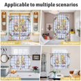 thumbnail image 5 of Easter Kitchen Curtains Window Panels, Watercolor Gnomes Eggs Daisy Flower Light Purple Plaid Insulated Window Treatment Curtain, Grommet Curtains for Bedroom/Living Room/Bathroom, 2 Piece 52"Wx84"L, 5 of 8