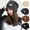 Coffee, variant on Sales Today Under $5 Coffee Winter Hats for Women GIJNRIUIUA Women Casual Solid Splice Pile Cap Hat Pullover Cap Muslim Headwear