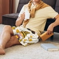 thumbnail image 5 of Kdxio Beekeeper Gnome Holding A Glass Print Mens Sleep Shorts Bottoms Soft Comfy Pajama Wear Pants with Drawstring Pockets, 5 of 5
