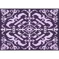 thumbnail image 1 of Ahgly Company Indoor Rectangle Patterned Dark Purple Area Rugs, 2' x 4', 1 of 1