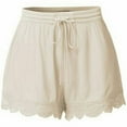 thumbnail image 2 of Orqqct Women Drawstring Lace Trim Summer Casual Yoga Lounge Shorts S-5XL, 2 of 4