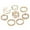 I, variant on Retro Hollow Love Knot Bow Ring Set: Unisex Alloy Heart-Shaped Rings with Electroplated Finish