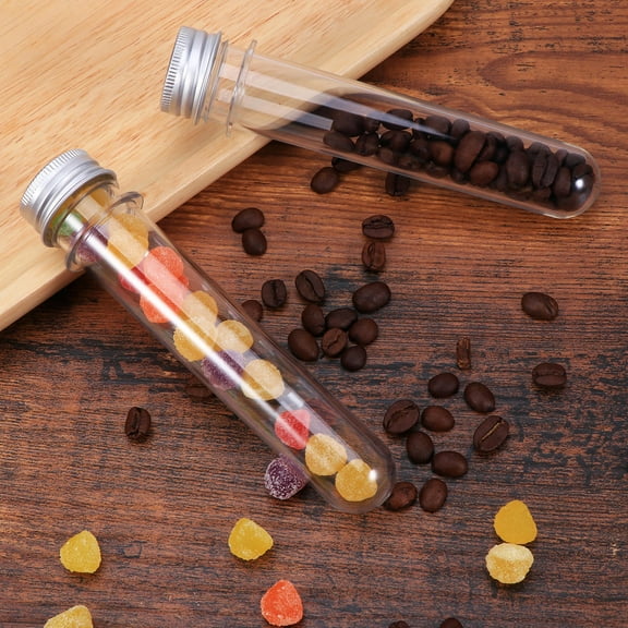 HEMOTON UEETEK 20pcs Plastic Test Tubes with Screw Caps 40ml