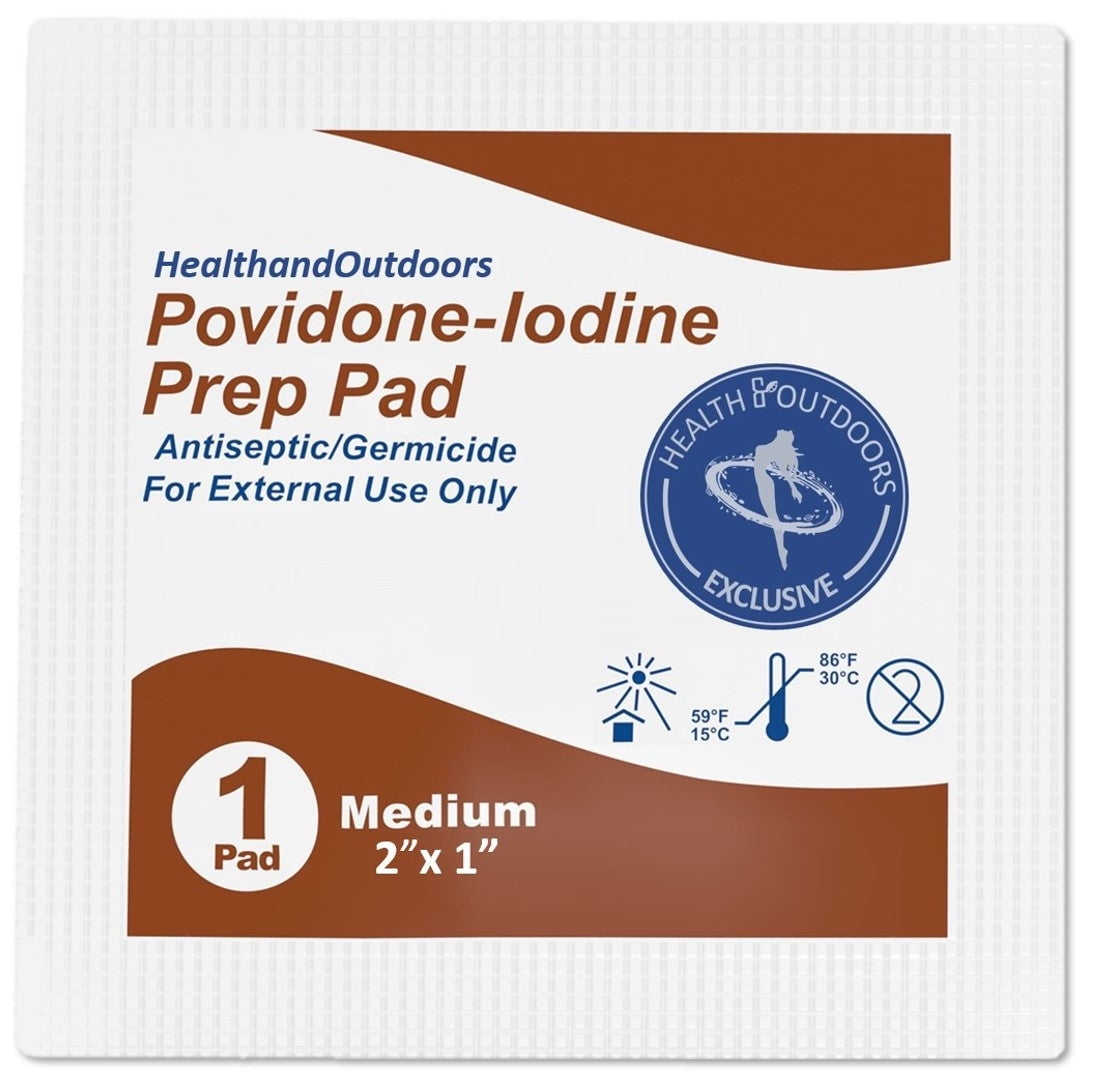 Individually Wrapped PovidoneIodine 10 Prep Pads (120 Count