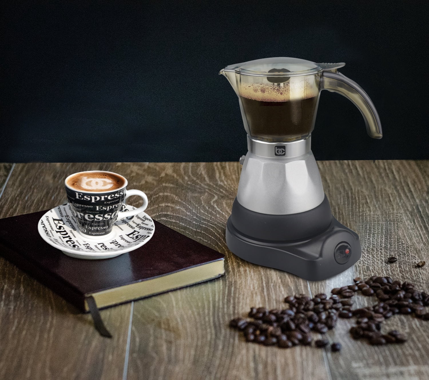 Bene Casa 3 Cup Electric Coffee Maker Home Automated Portable Espresso Machine