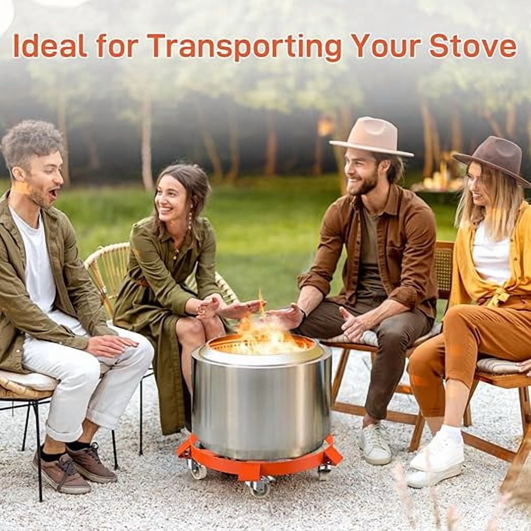 55 Gallon Drum Dolly, Heavy Duty 1250LBS Load Capacity Drum Cart, Non Tipping Hand Truck with 5 Swivel Casters Wheel for Warehouse Drum Handling, Carry Potted (2 Pack)
