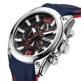 thumbnail image 5 of MEGIR Luxury Men Sports Watch Silicone Chronograph Quartz Waterproof Luminous Wristwatches Auto Date, 5 of 10