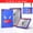 Blue+Red, variant on Trendy cool tablet case for Samsung Tab A9 Plus 11 inch, built-in stand, thickened corners, shock and drop resistant