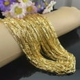 thumbnail image 6 of Fashion Jewelry 18K Yellow Gold Filled 2mm Chain Necklace Wedding Jewerly 16-30", 6 of 7