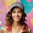 thumbnail image 4 of Dalix Espresso Martini Embroidered Cap Cotton Baseball Cute Cool Dad Hat Womens in Gray, 4 of 5