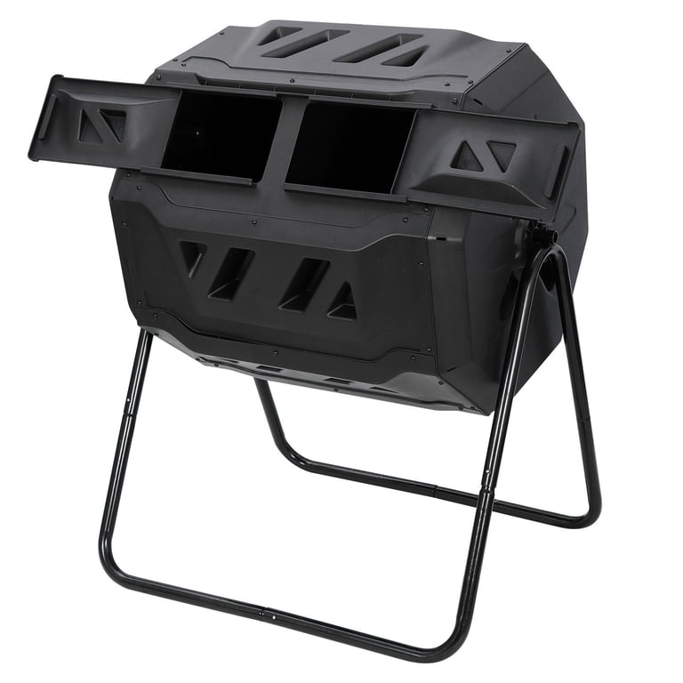 ZenStyle Dual Rotating Compost Tumbler, 43 Gallon photo 2