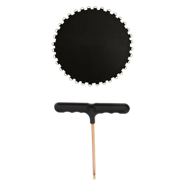 Almencla 6ft 12ft Trampoline Mat Replacement Round Frame Black Durable 6ft-36 Buckle