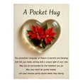 thumbnail image 2 of Heart-Shaped Resin Greeting Cards, Birth Flower Pocket Hug, Pocket-Sized Comfort Gift, Personalized 12-Month Greeting Cards, Unique Birthday Flowers Pocket Hug (1Pcs), 2 of 5