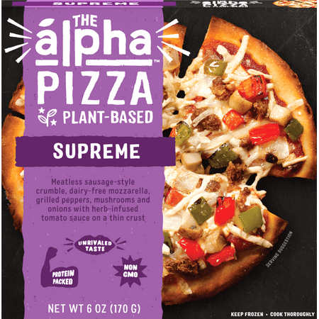 Alpha Plant-Based Supreme Pizza, 6 oz