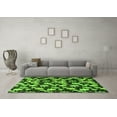 thumbnail image 3 of Ahgly Company Indoor Rectangle Abstract Green Modern Area Rugs, 2' x 3', 3 of 4