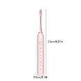 thumbnail image 3 of SUTENGDA Sonic Electric Toothbrush 42000 VPM Rechargeable IPX7 Waterproof with 6 Replacement Heads USB Charging 6 Cleaning Modes 2-Min Smart Timer Low Noise 45dB 30-Day Battery Life Deep, 3 of 9