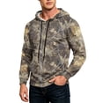thumbnail image 4 of GrmtClth Hoodie For Men Minimal Relax Camouflage Loungewear Loose Adjustable Drawstring Hood Kangaroo Pocket Sweatshirt Autumn Daily Home Rest Casual Garment, 4 of 8