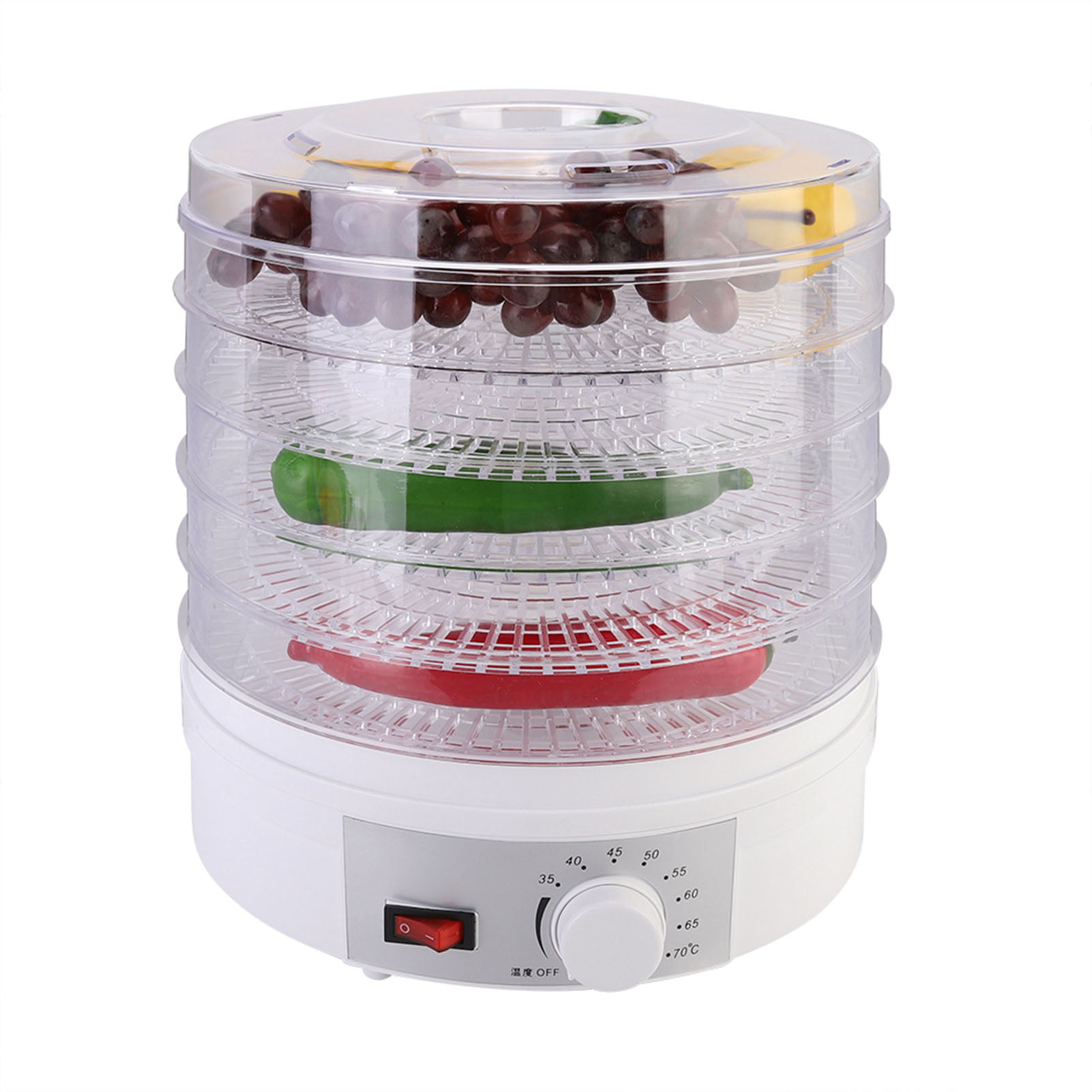 Wobythan Electric Food Dehydrator 5-Layers Fruit Dryer Dried Dehydrator  Food Dryer 