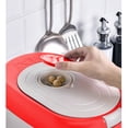 thumbnail image 2 of Cubo dispensador de arroz Caja a prueba de insectos Grano de plástico Comida para el hogar Frutas Snacks Contenedor de almacenamiento Taza medidora Rojo 10 kg Vogacara HA009033-04B, 2 of 6