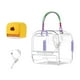thumbnail image 1 of Jaula de viaje para hámster, accesorios para hámster con botella de agua violeta, 1 of 9
