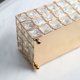 thumbnail image 4 of Adornos Decorativos De Escritorio De Caja De Pañuelos De Cristal De Metal Rectangular De Estilo Europeo Yuarrent HA029087-00, 4 of 6