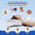 thumbnail image 5 of Pain Relief Cervical Pillow for Neck Support,Adjustable Ergonomic Pillow Cozy Sleeping,Odorless Orthopedic Memory Foam Pillows,Contour Bed Pillow for Side Back Stomach Sleeper, 5 of 7