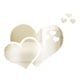 thumbnail image 1 of Espejo 3D pegatinas de pared amor corazón calcomanía DIY hogar dormitorio arte decoración (plata), 1 of 4