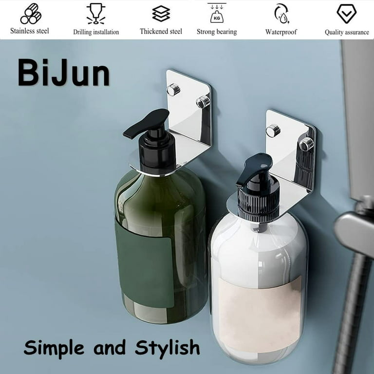 1pc Liquid Bottle Holder, Wall-mounted Storage Rack For Hand Soap