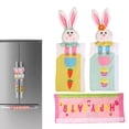thumbnail image 2 of CY5O5ee Easter Refrigerator Handle Cover Decorations Set Of 3 Cute Rabbit Fridge Door Handle Cover Spring Kitchen Appliance Cover for Home Bedroom Bathroom Kitchen, 2 of 8