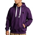 thumbnail image 2 of Men's Loose Fit Pullover Hoodie Sweatshirt Long Sleeve Casual Comfort Athletic Top with Pockets Warm Winter Loungewear for Daily Sports Outdoor Street Travel, 2 of 7