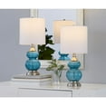 thumbnail image 3 of LumiSource Clear Belle 20" Glass Accent Lamp - Set of 2, 3 of 7