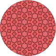 thumbnail image 1 of Ahgly Company Machine Washable Indoor Round Transitional Red Area Rugs, 6' Round, 1 of 7