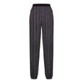 thumbnail image 4 of Cinch Bottom Sweatpants Baggy High Waist Stripe Joggers with Pockets Workout Gym Athletic Lounge Trousers, 4 of 5