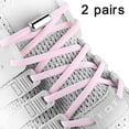 thumbnail image 2 of Cordones elásticos dobles sin atar para adultos, niños, ancianos, con sistema de cordones elásticos Ormromra 221874-2, 2 of 8