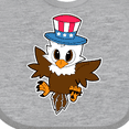 thumbnail image 4 of Inktastic Memorial Day Baby Eagle with Patriotic Hat Boys or Girls Baby Bib, 4 of 4