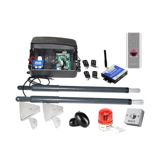With Fingerprint Keypad Optional Automatic Swing Gate Opener Gate Actuators Kit 12VDC Per Leaf 200kg For Driveway ,Ultra-Quiet Operation