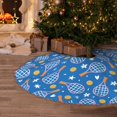 thumbnail image 5 of Xecao Tennis Pattern Christmas Tree Skirt Round Xmas Tree Mat Base Cover for Holiday Home Decorations-30", 5 of 6