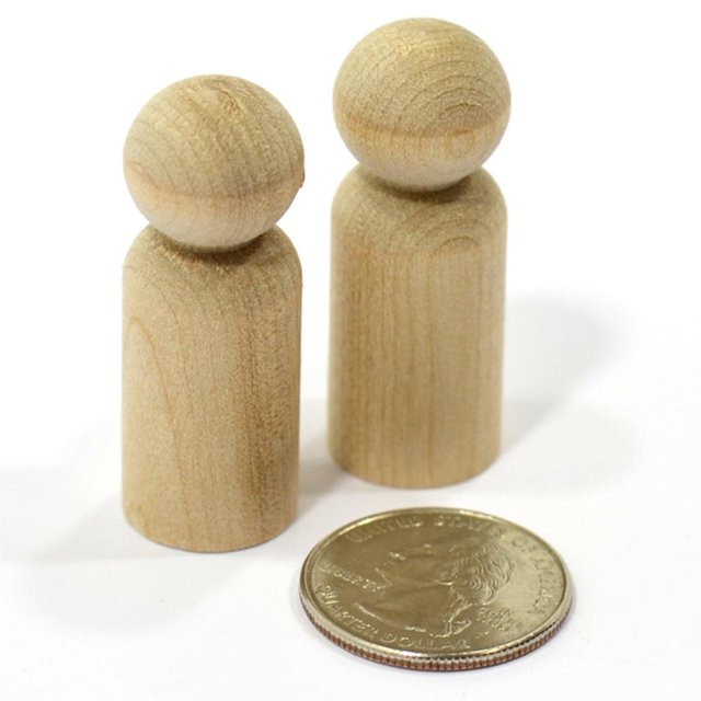 Matsuzay 10 Uds. De muñecos de con clavija, masculina de sin terminar, muñecos de Ángel para manualidades DIY Artesanía Matsuzay HA014769-00
