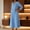 Light Blue, variant on Womens Solid Color Maxi Dresses Casual Loose Fit V Neck 3/4 Sleeve A Line Linen Long Dress Yellow