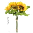 thumbnail image 2 of Girasol artificial ramo de flores simuladas boda fiesta tela de seda flor decoración floral falsa 7 ramas Eigraketly HA7017-00B, 2 of 6